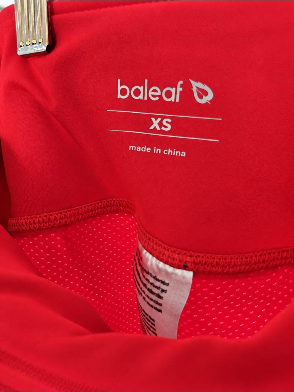 Baleaf Red Pleated Athletic Skirt Skort - Picture 3 of 3